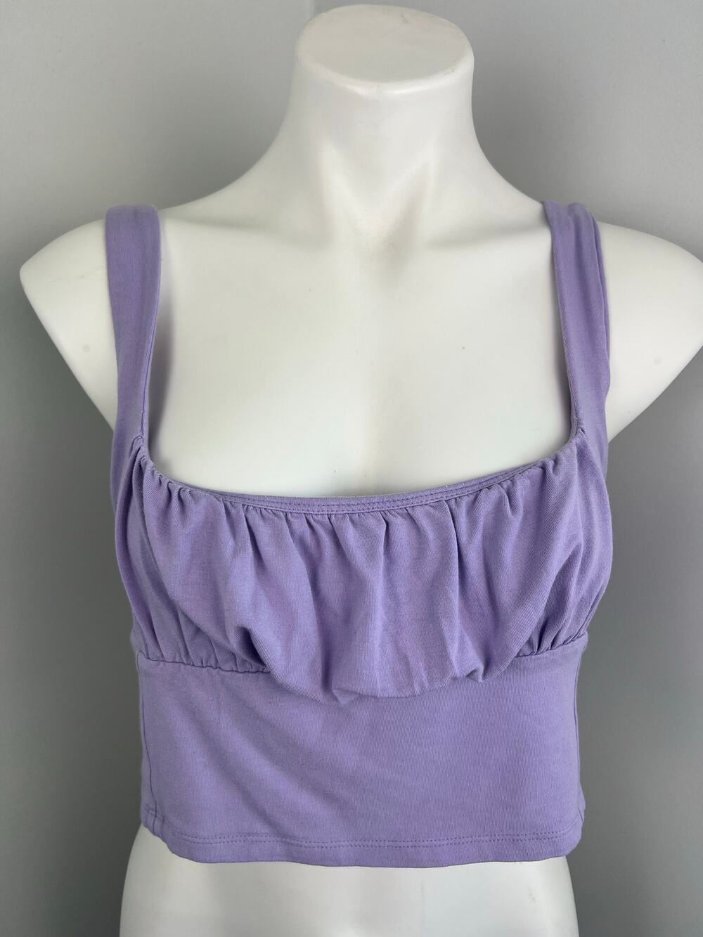 Aritzia Wilfred Free Orbit Cropped Tank in Purple Large